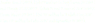 Jumbo Tron 212@1. Red 89 mother to Big Screen 203@1 and Orange 31 323@2. Yellow 20 ad 2 sons at 300+@2. Crown Maker 221@1. Red 97 mother to Dutch Boy 331". Blue 62 mother to Echo 338" and Herculine 201@1.